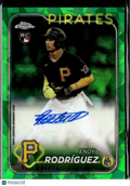 Endy Rodríguez 2024 Topps Chrome Sapphire Auto Autograph RC 2/99 Pirates