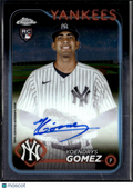 Yoendrys Gomez 2024 Topps Chrome Auto Autograph RC New York Yankees