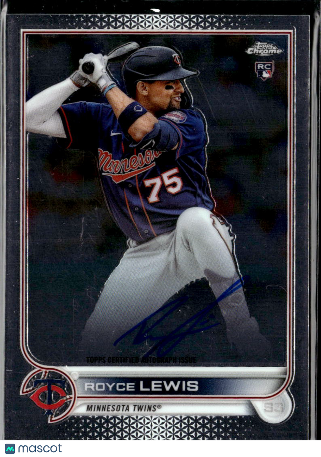 Royce Lewis 2022 Topps Chrome Auto Autograph RC Minnesota Twins