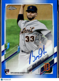 Bryan Garcia 2021 Topps Chrome Auto Autograph RC /150 Detroit Tigers