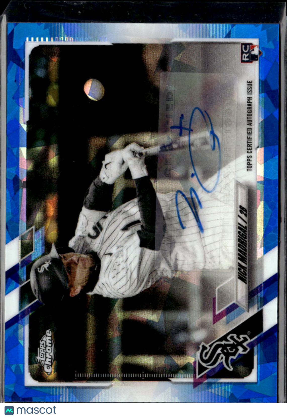 Nick Madrigal 2021 Topps Chrome Sapphire Auto Autograph RC Chicago White Sox