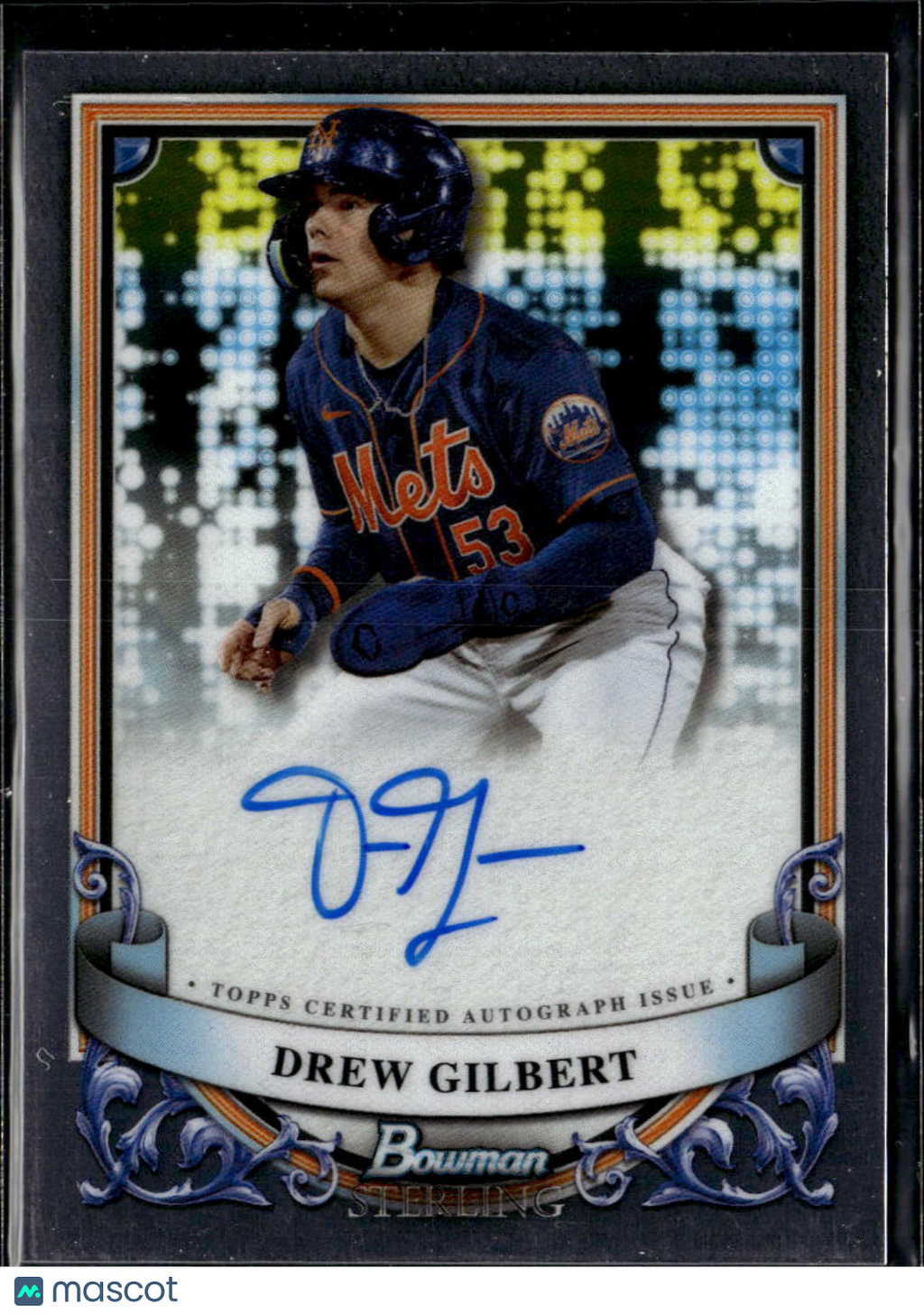 Drew Gilbert 2024 Bowman Sterling Auto Autograph New York Mets