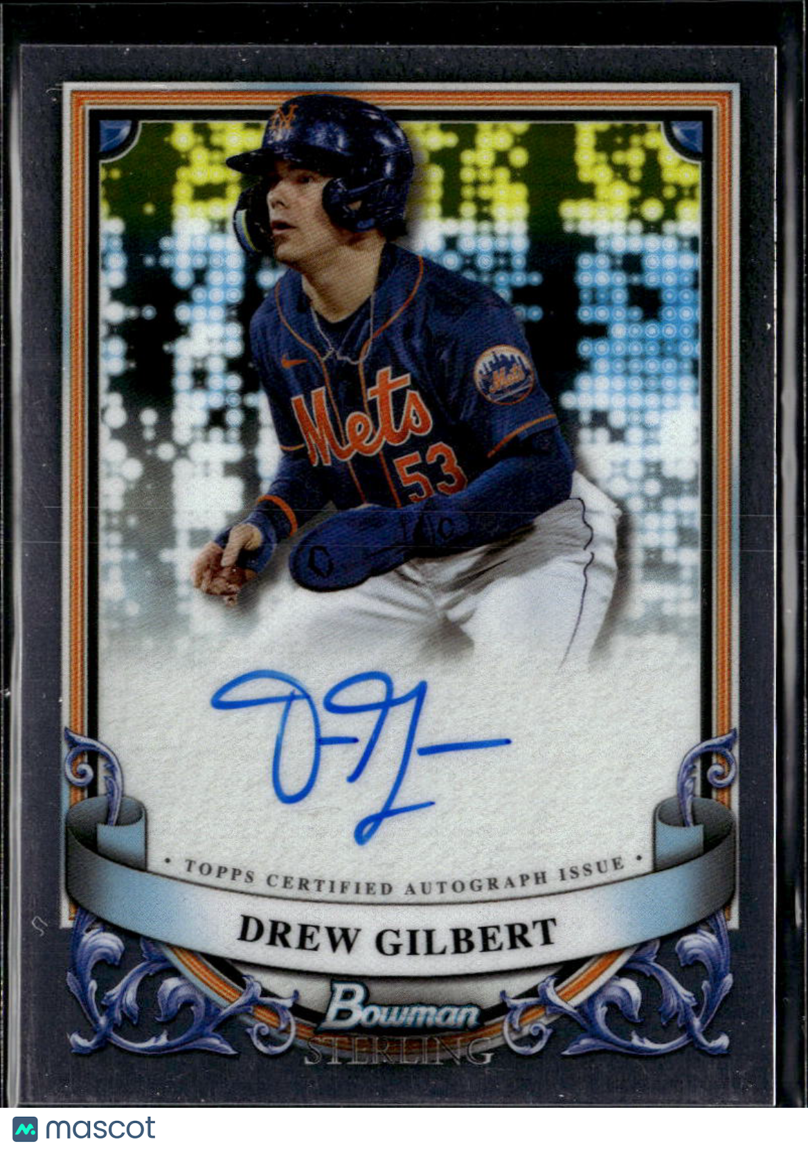 Drew Gilbert 2024 Bowman Sterling Auto Autograph New York Mets