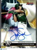 Tyler Soderstrom 2020 Bowman's Best Auto Autograph Oakland Athletics