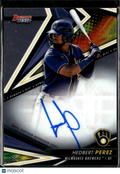 Hedbert Perez 2022 Bowman's Best Auto Autograph Milwaukee Brewers