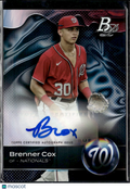 Brenner Cox 2023 Bowman Platinum Auto Autograph Washington Nationals