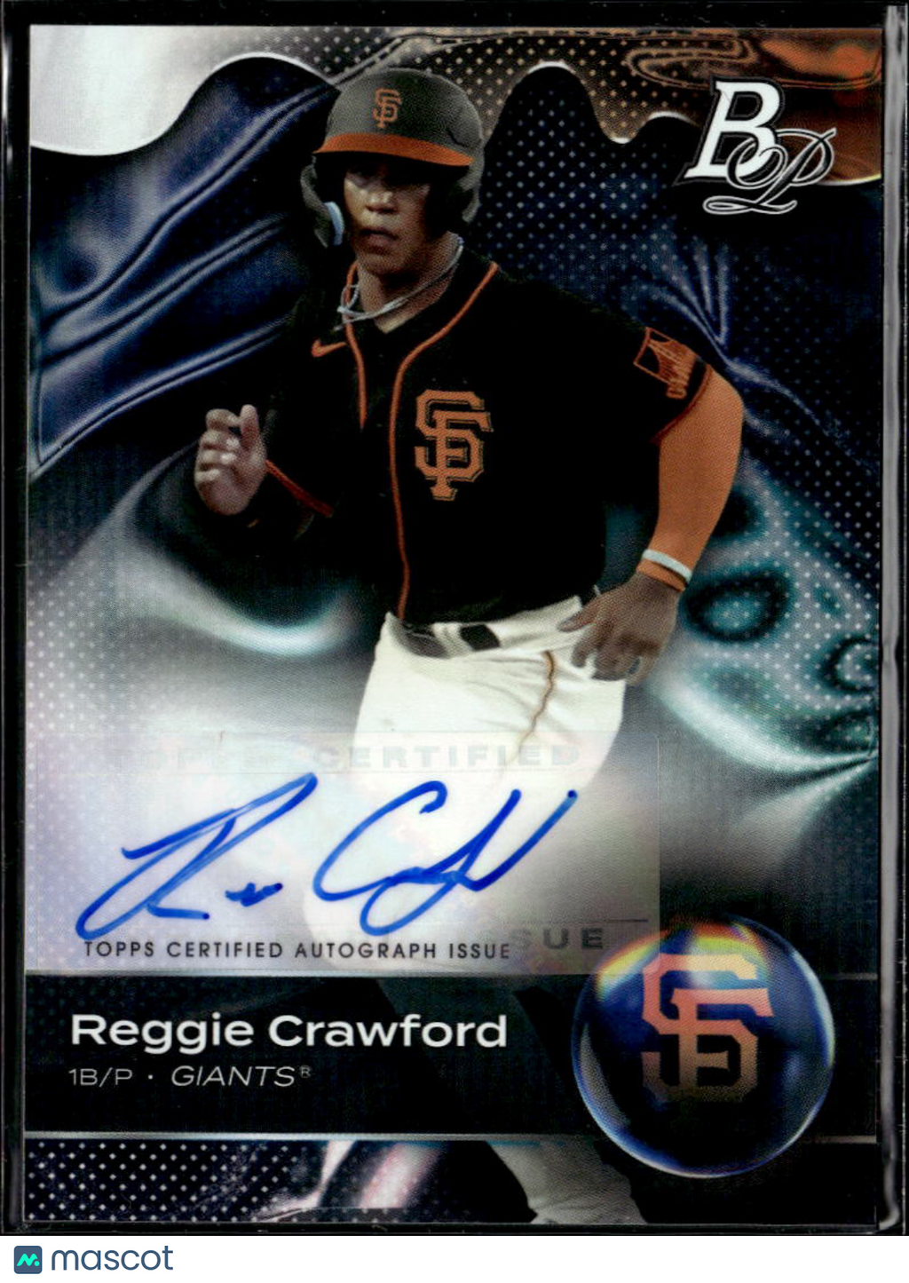 Reggie Crawford 2023 Bowman Platinum Auto Autograph San Francisco Giants