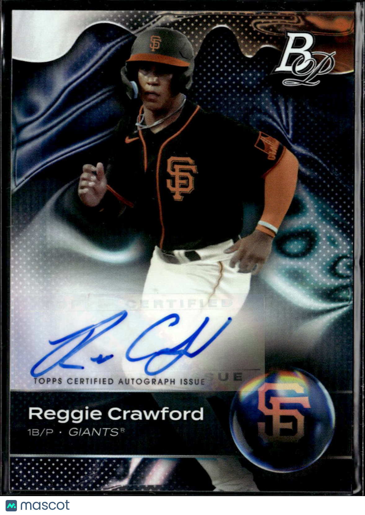 Reggie Crawford 2023 Bowman Platinum Auto Autograph San Francisco Giants