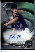 McCade Brown 2022 Bowman Platinum Auto Autograph Colorado Rockies