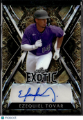 Ezequiel Tovar 2023 Leaf Exotic Auto Autograph 7/7 Colorado Rockies