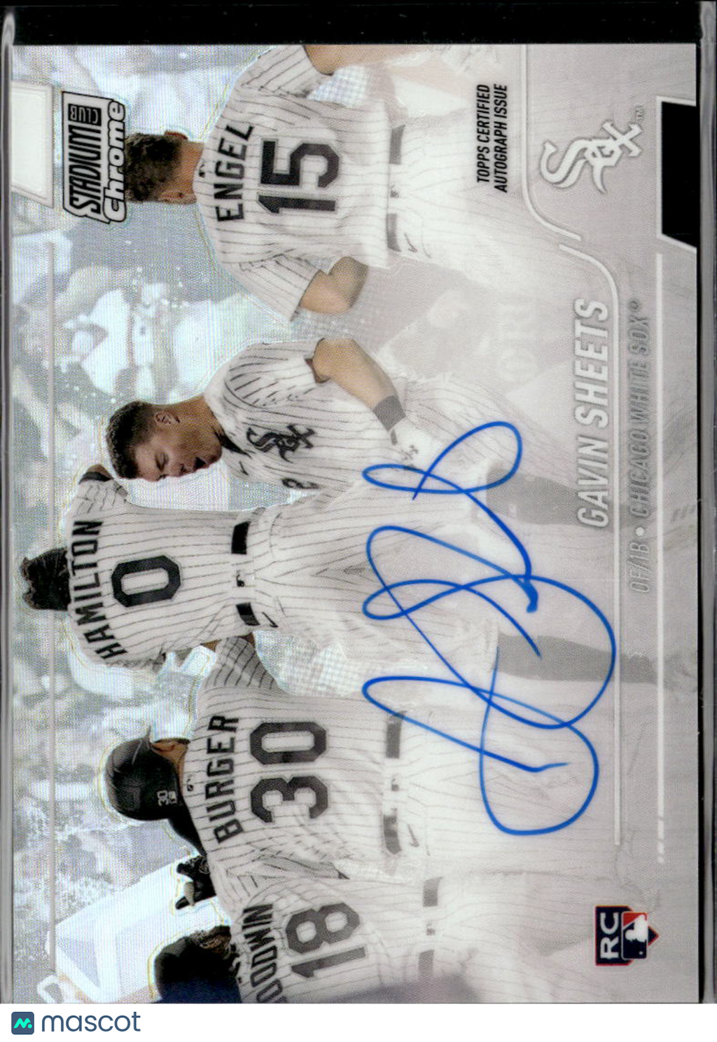 Gavin Sheets 2022 Topps Stadium Club Auto Autograph RC Chicago White Sox
