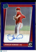 Spencer Howard 2021 Optic Rated Rookie Auto Autograph /150 Philadelphia Phillies