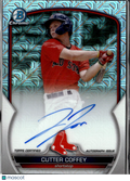 Cutter Coffey 2023 Bowman Chrome Auto Autograph Mega Box Boston Red Sox