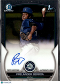Prelander Berroa 2023 Bowman Chrome 1st Auto Autograph Seattle Mariners