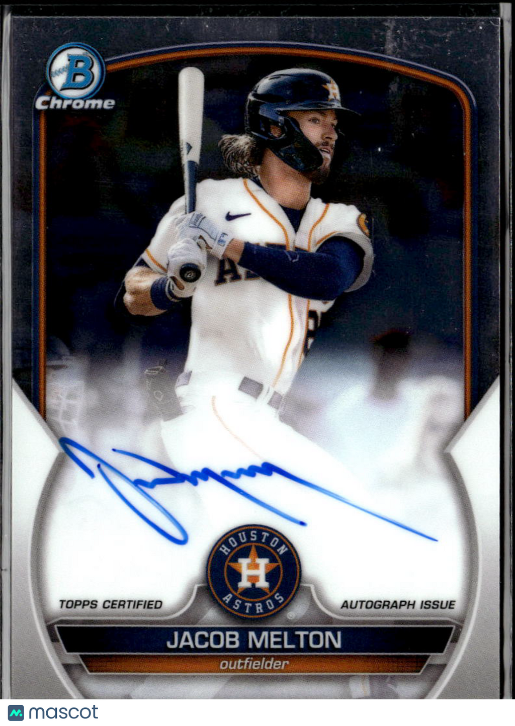 Jacob Melton 2023 Bowman Chrome Auto Autograph Houston Astros