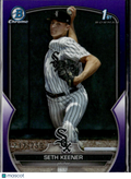 Seth Keener 2023 Bowman Chrome 1st Purple Refractor /250 Chicago White Sox