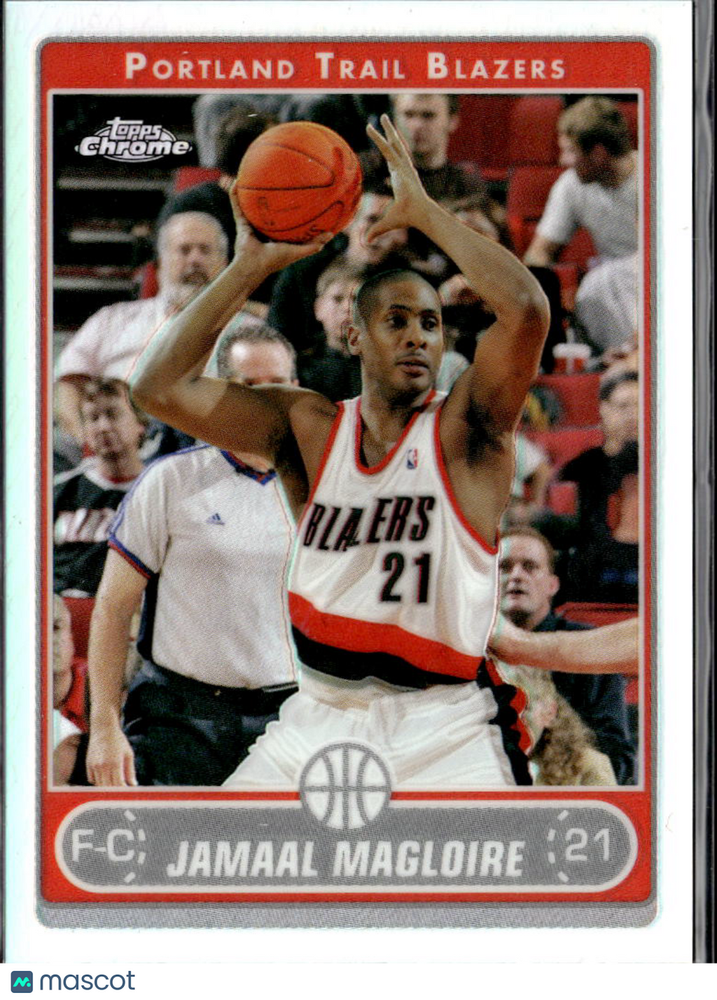 Jamaal Magloire 2006-07 Topps Chrome Refractor Portland Trail Blazers