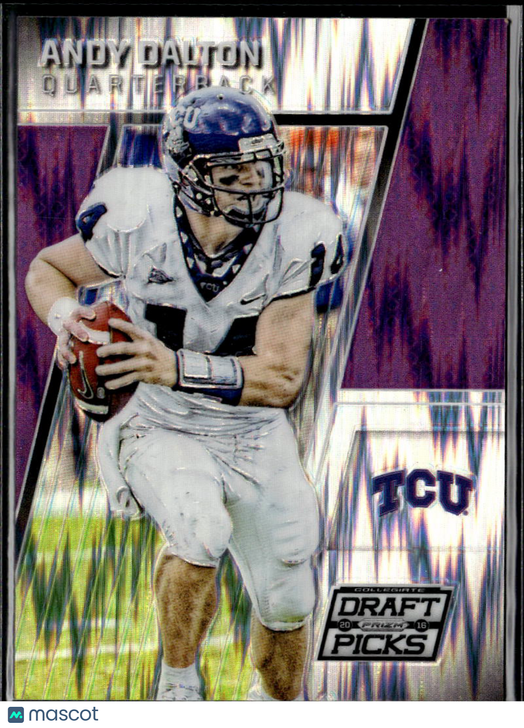 Andy Dalton 2016 Prizm Draft Picks Purple Prizm 61/99 TCU Horned Frogs