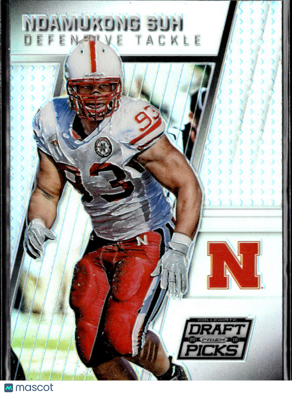 Ndamukong Suh 2016 Prizm Draft Picks Silver Prizm Nebraska Cornhuskers