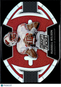 Russell Wilson 2016 Prizm Draft Picks Football Die-Cut Wisconsin Badgers