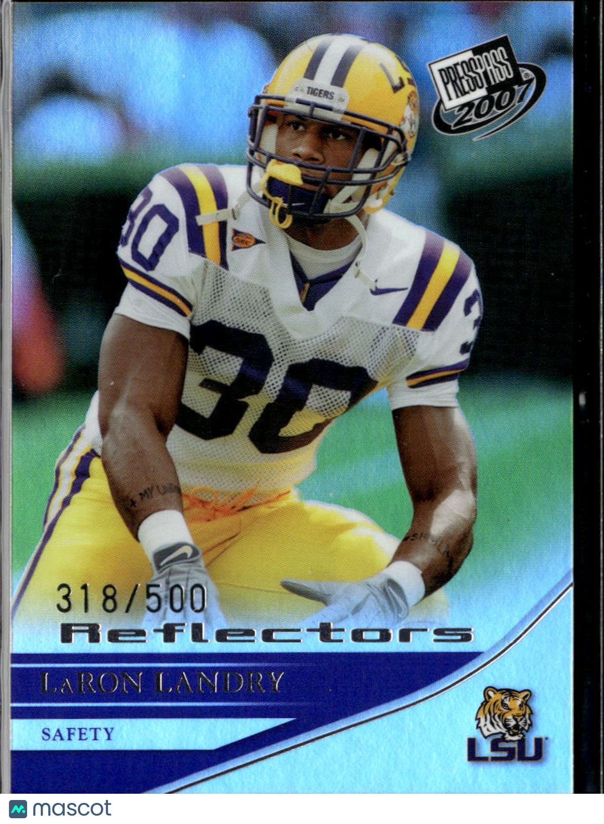 LaRon Landry 2007 Press Pass Reflectors Rookie RC /500 LSU Tigers