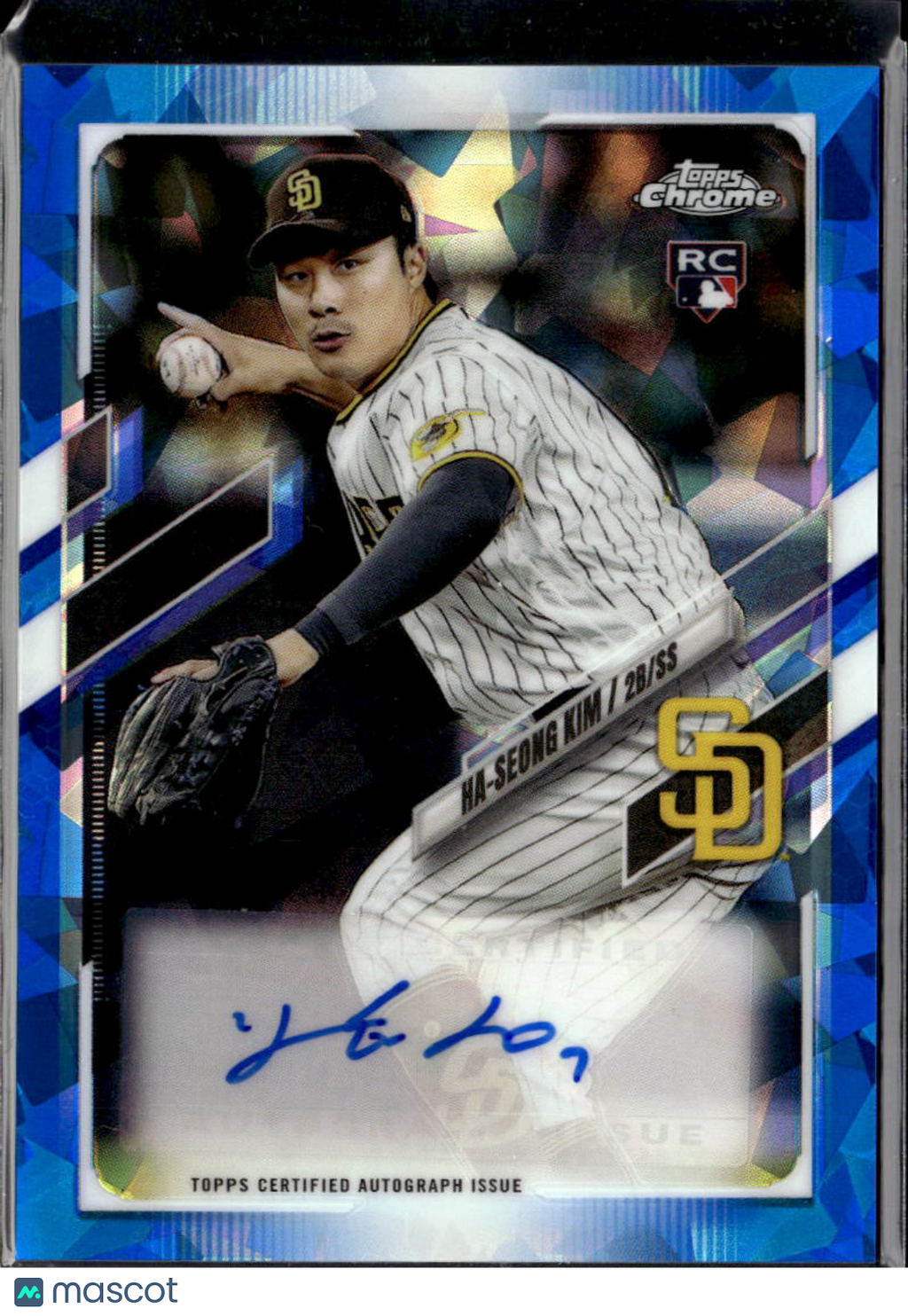 Ha-Seong Kim 2021 Topps Chrome Sapphire Auto Autograph RC San Diego Padres
