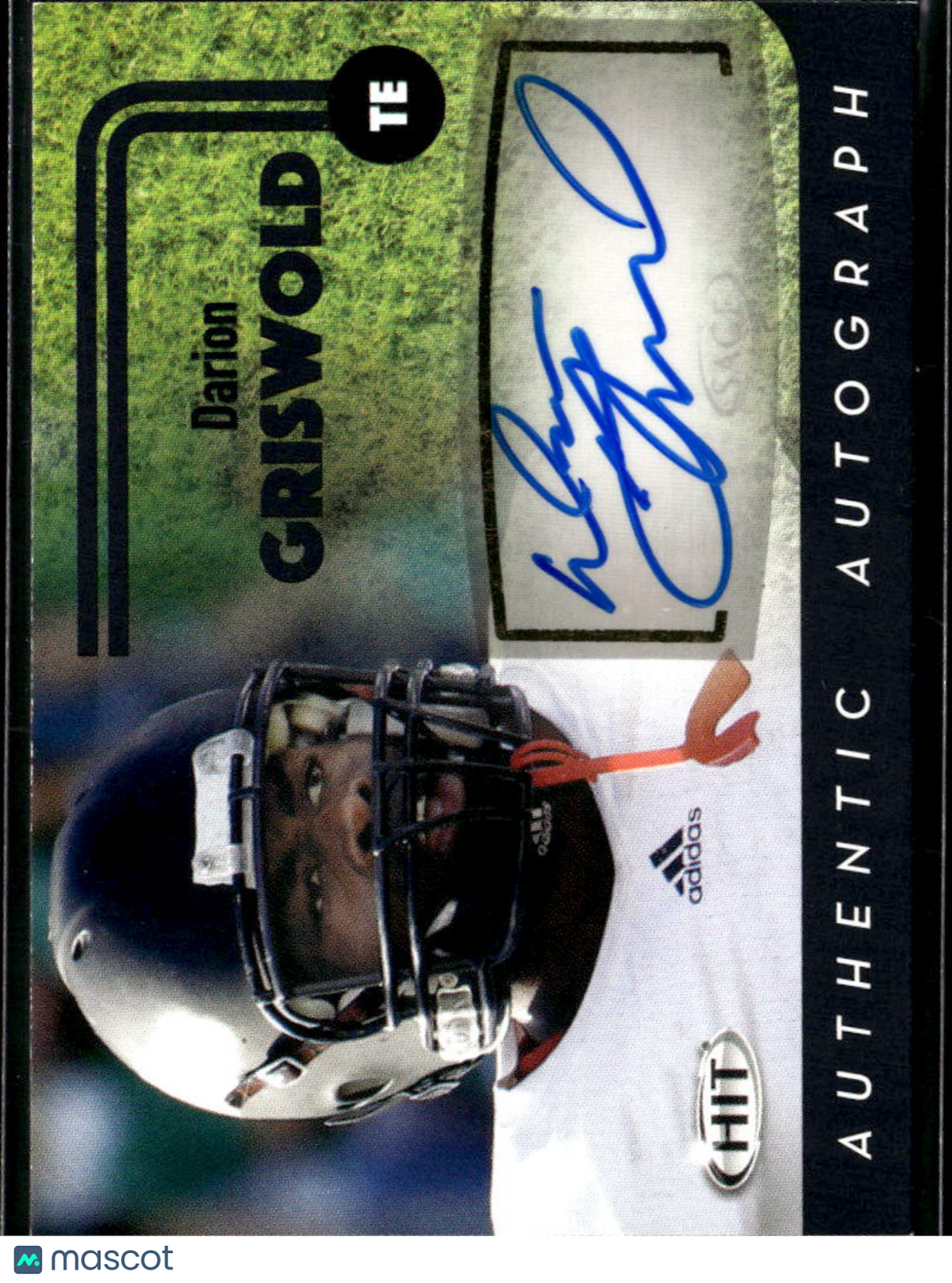 Darion Griswold 2016 SAGE HIT Auto Autograph RC