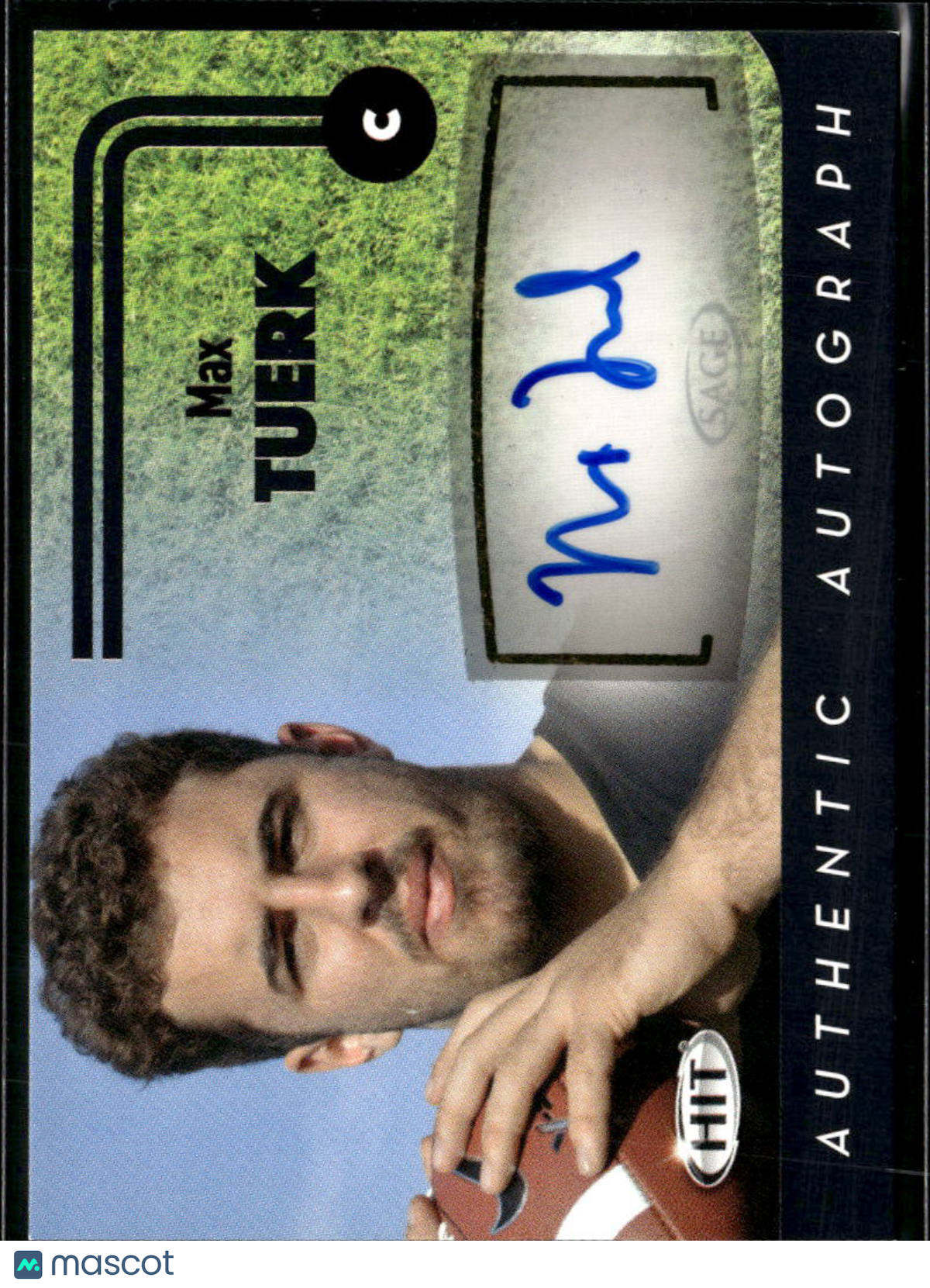 Max Tuerk 2016 SAGE HIT Auto Autograph RC USC Trojans