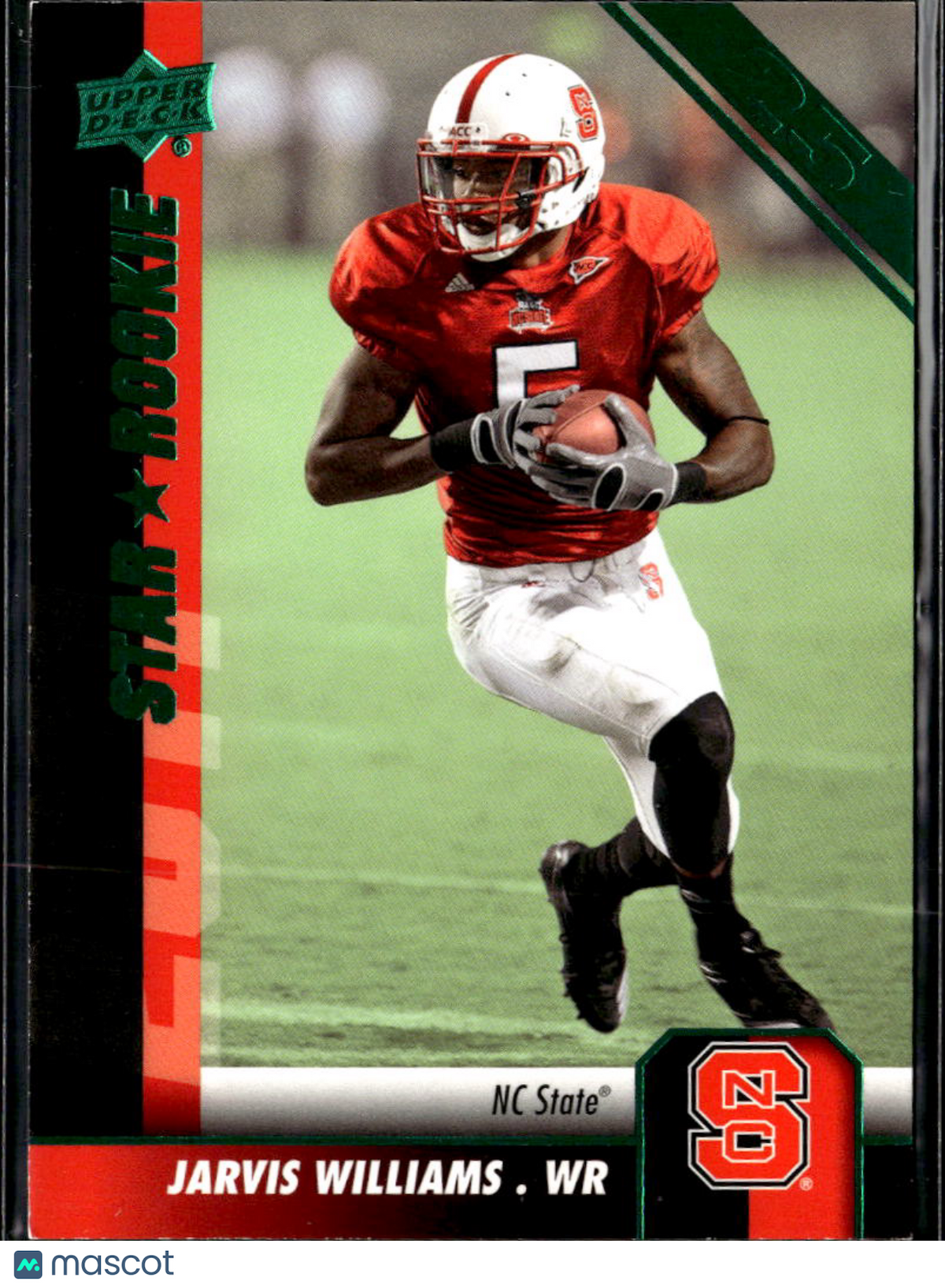Jarvis Williams 2011 Upper Deck 25 Stripe Rookie RC NC State Wolfpack