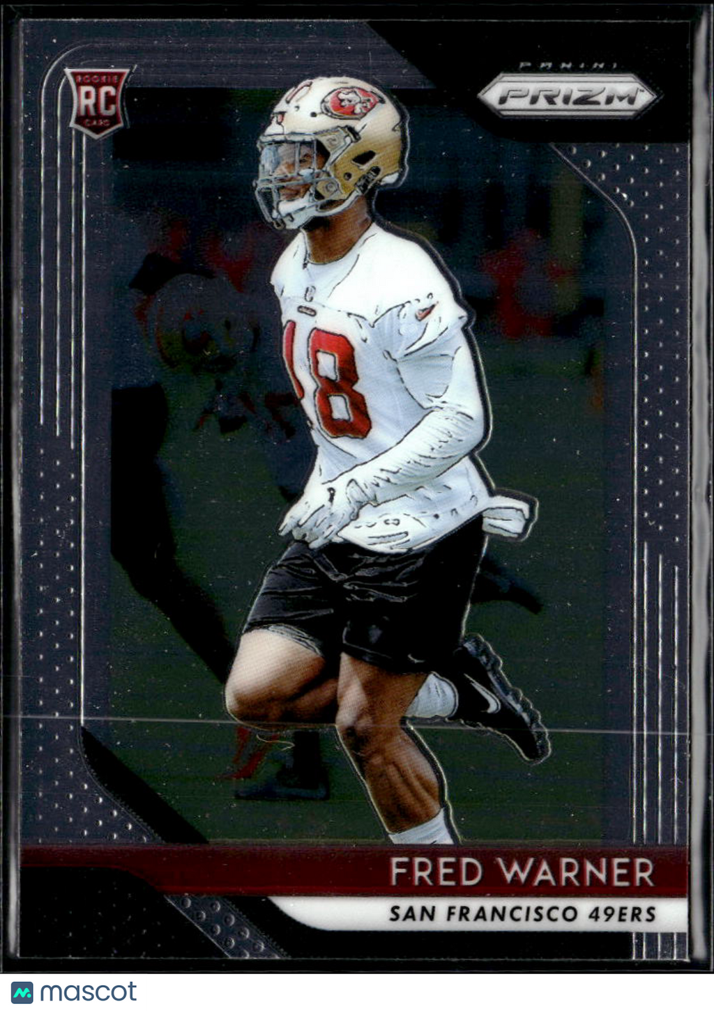 Fred Warner 2018 Prizm Rookie RC #257 San Francisco 49ers