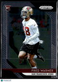 Fred Warner 2018 Prizm Rookie RC #257 San Francisco 49ers