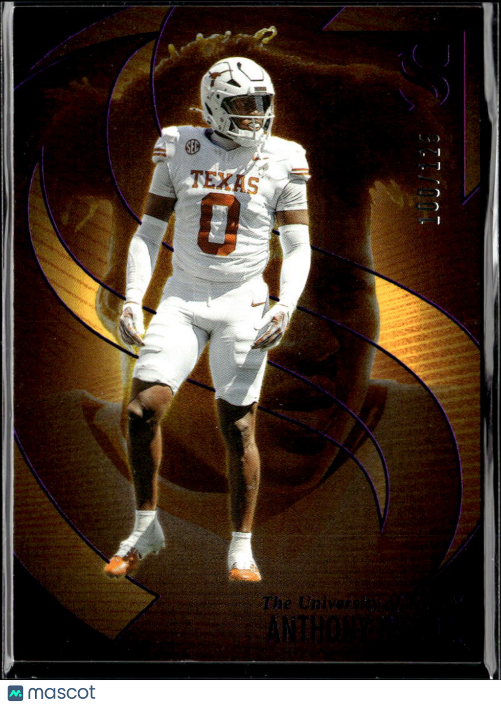Anthony Hill Jr. 2025 Silhouette Purple RC /125 Texas Longhorns