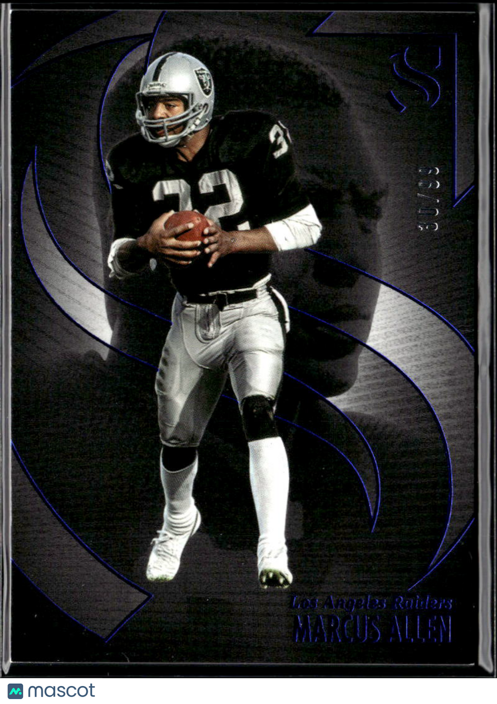 Marcus Allen 2025 Silhouette Blue 30/99 Los Angeles Raiders