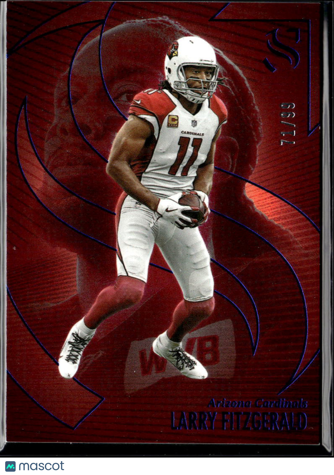 Larry Fitzgerald 2025 Silhouette Blue 71/99 Arizona Cardinals