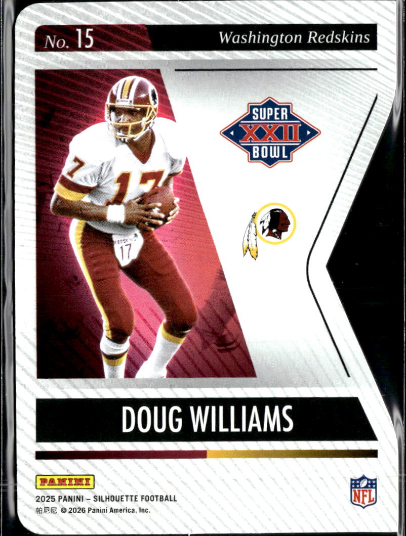 Doug Williams 2025 Silhouette Die-Cut 2/49 Washington Redskins