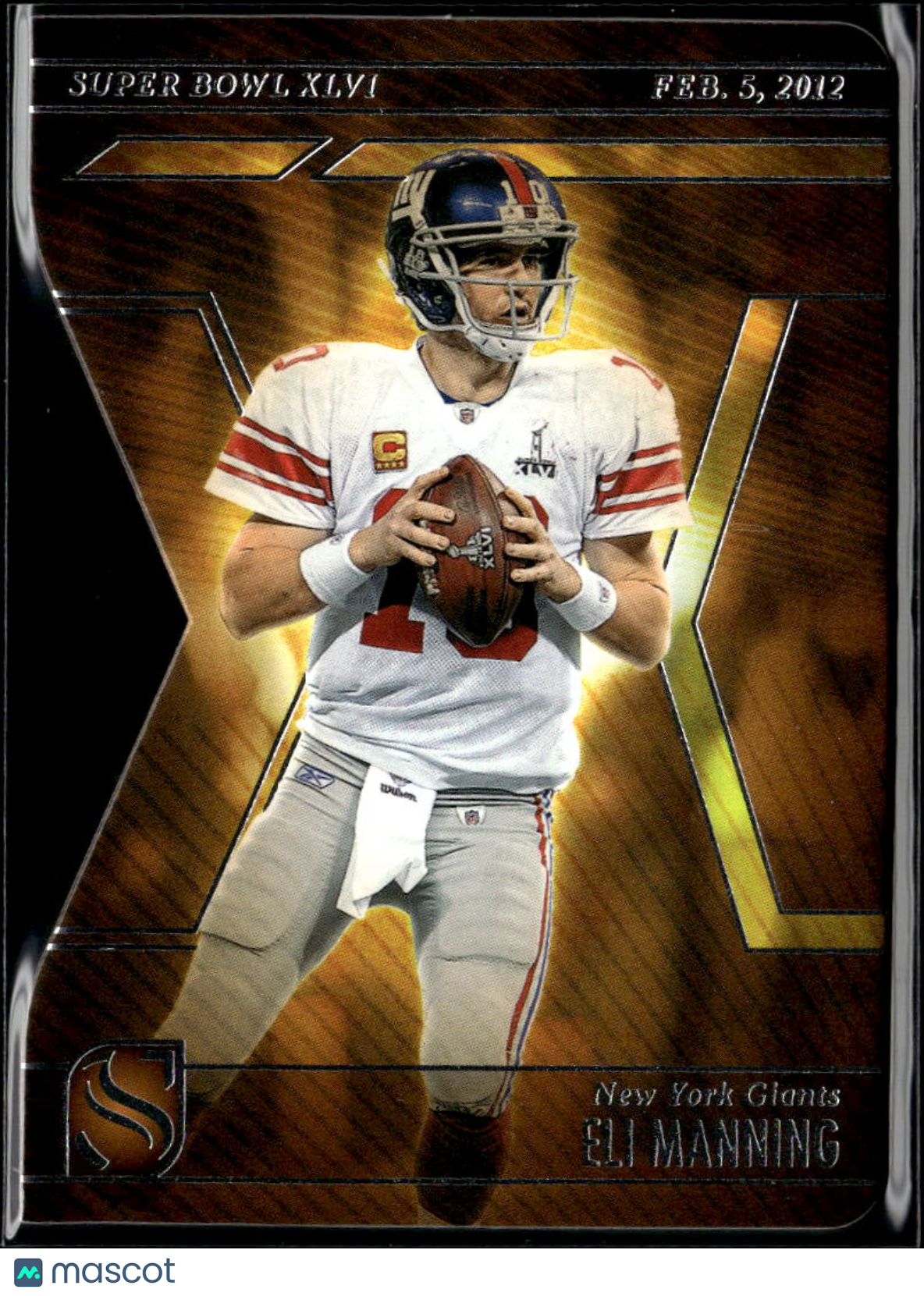 Eli Manning 2025 Silhouette Super Bowl Die-Cut New York Giants