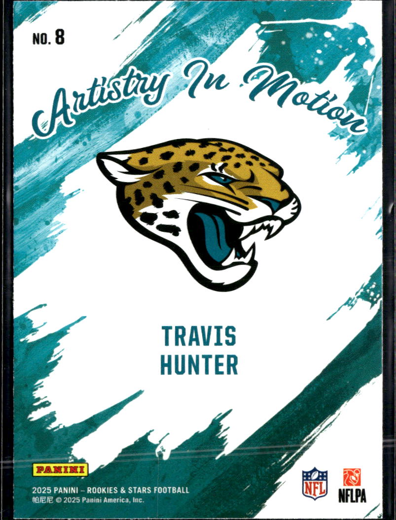 Travis Hunter 2025 Panini Rookies & Stars RC Preferred Red Jacksonville Jaguars