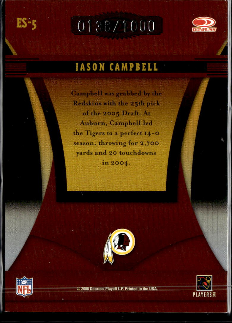 Jason Campbell 2006 Elite Series /1000 Washington Redskins