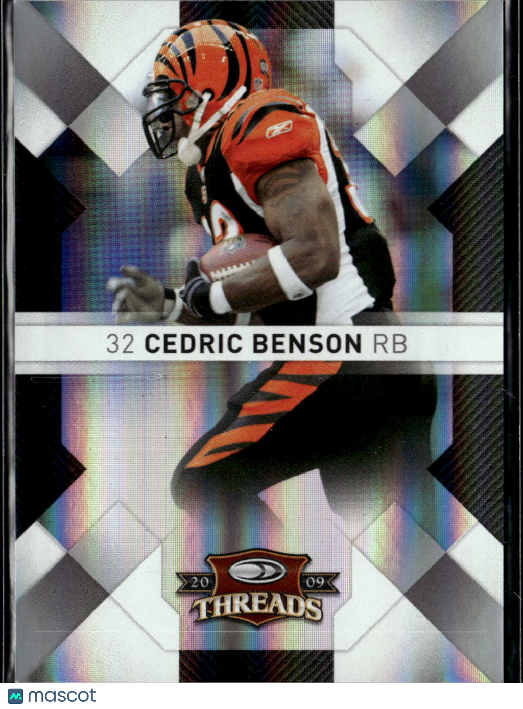 Cedric Benson 2009 Donruss Threads Silver Holofoil /250 Cincinnati Bengals