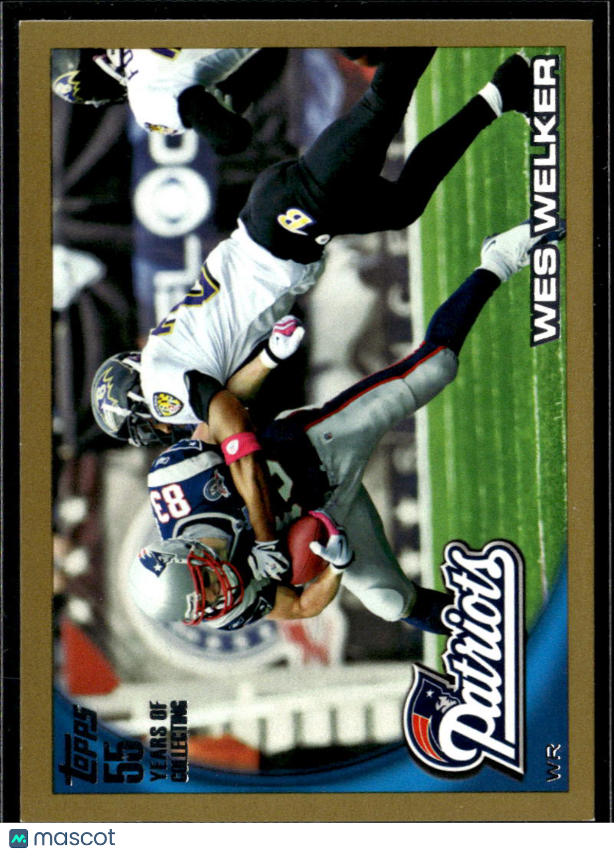 Wes Welker 2010 Topps Gold /2010 New England Patriots