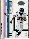 Tatum Bell 2005 Leaf Certified Mirror White /150 Denver Broncos