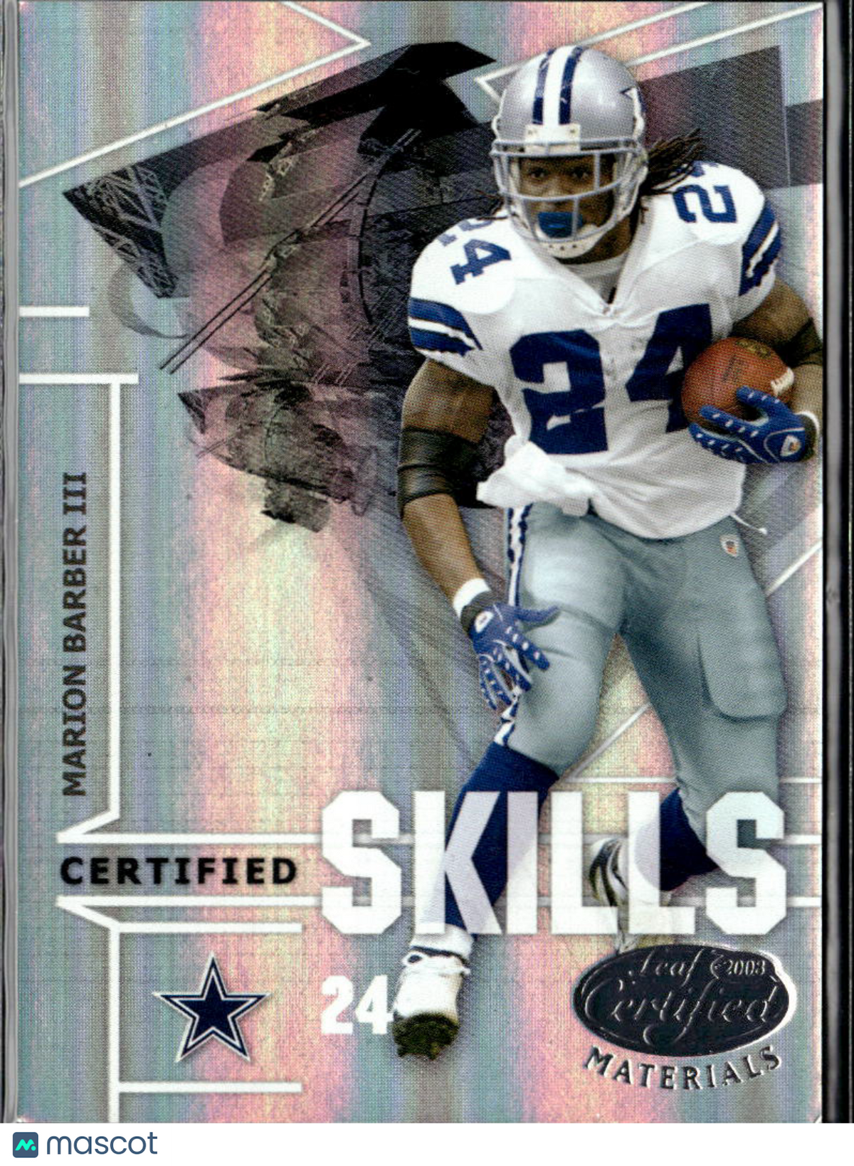 Marion Barber III 2008 Leaf Certified Materials /500 Dallas Cowboys