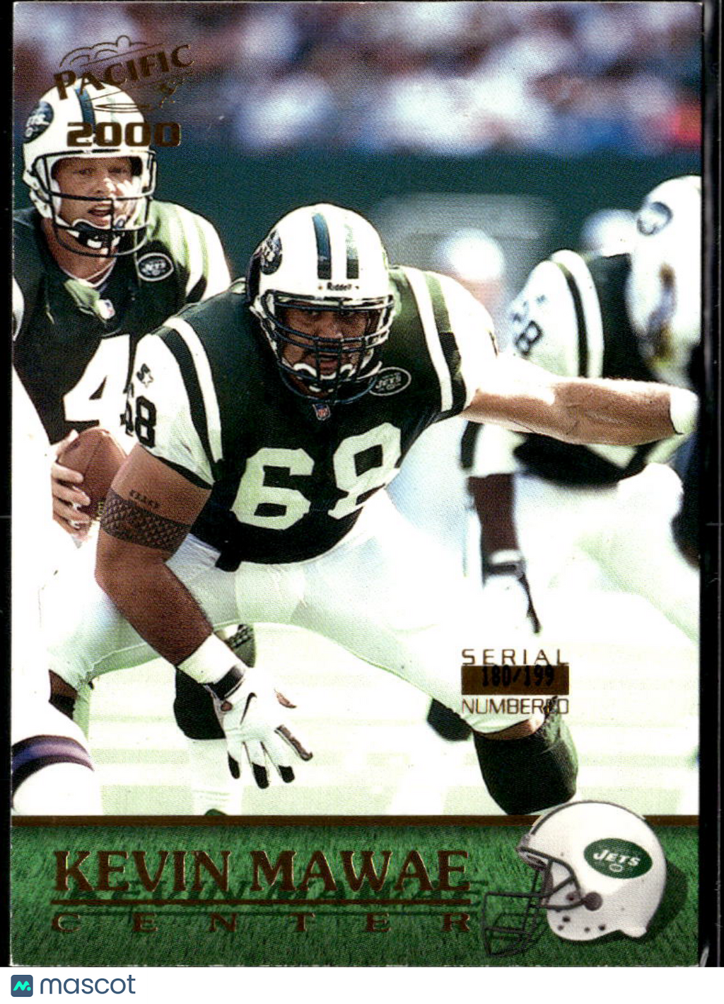 Kevin Mawae 2000 Pacific Serial Number /199 New York Jets
