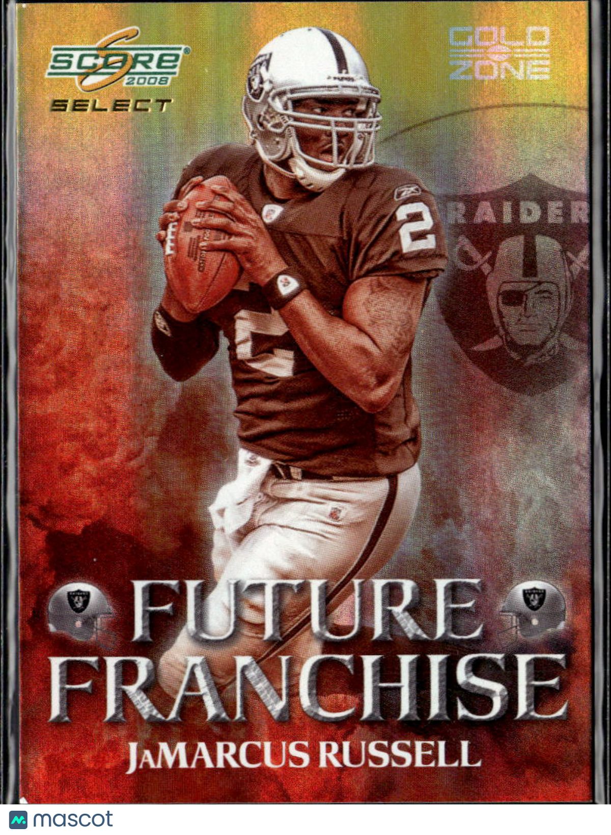 JaMarcus Russell 2008 Score Select Gold Zone /50 Oakland Raiders