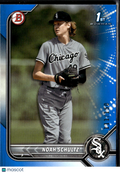 Noah Schultz 2022 Bowman Draft 1st Blue /150 Chicago White Sox