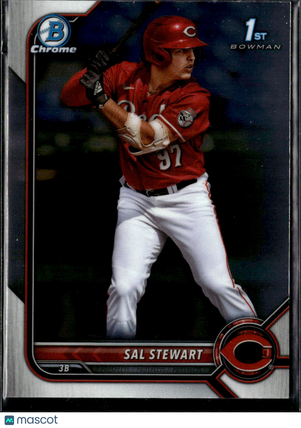 Sal Stewart 2022 Bowman Chrome 1st Rookie RC Cincinnati Reds