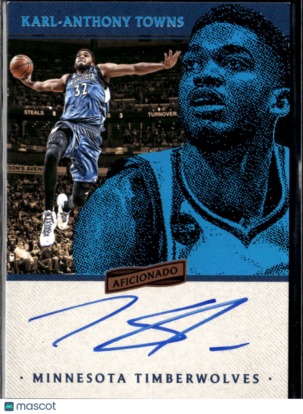 Karl-Anthony Towns 2016-17 Aficionado Auto Autograph /125 Minnesota Timberwolves