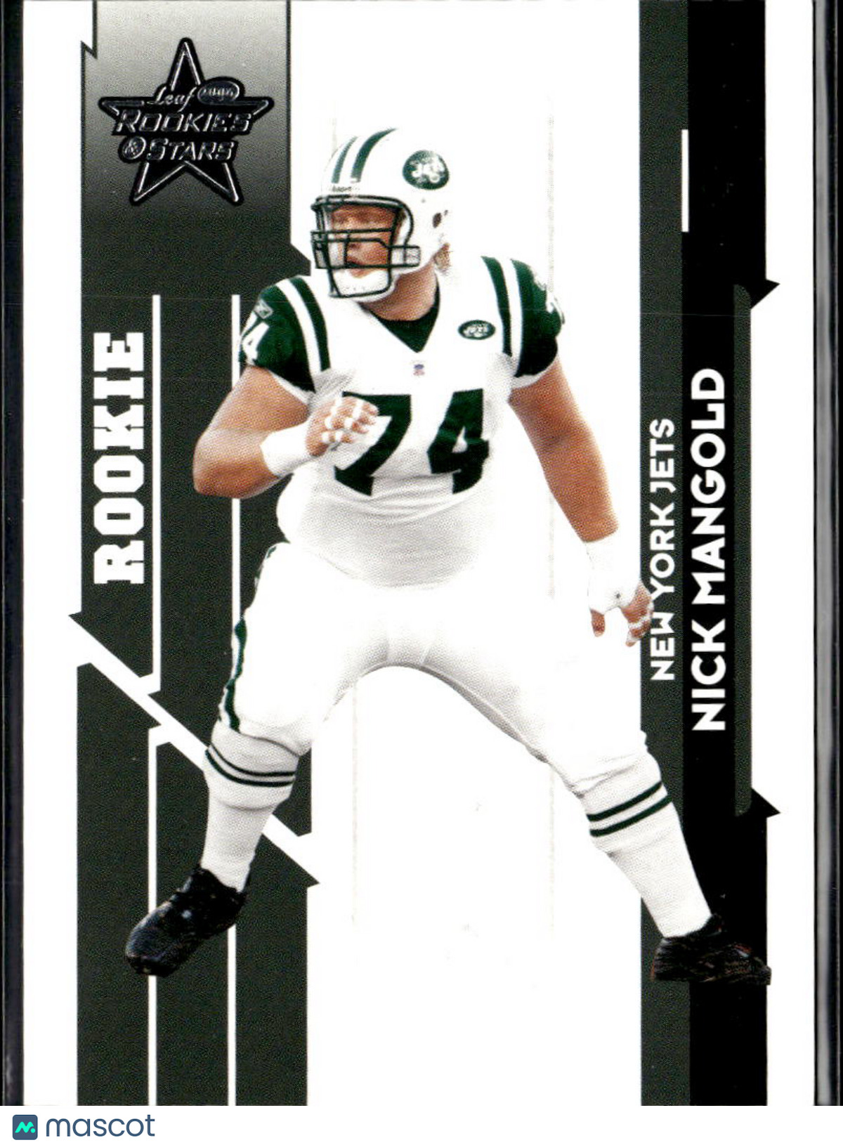 Nick Mangold 2006 Leaf Rookies & Stars RC 105/999 New York Jets