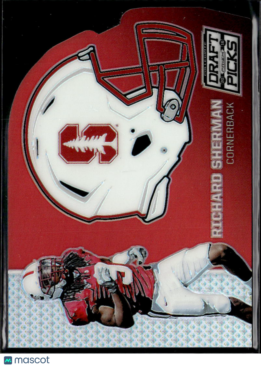 Richard Sherman 2016 Prizm Draft Picks Die-Cut Stanford Cardinal