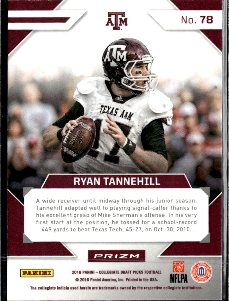 Ryan Tannehill 2016 Prizm Draft Stained Glass Texas A&M Aggies